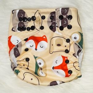 Lotus Bumz Reusable Cloth Diaper FOX OWL BEAR